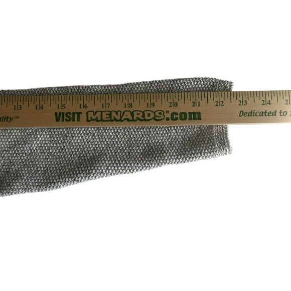 J. Jill Gray & Navy Striped Soft Oversized Cowl Neck Tunic Sweater Sz S - Picture 14 of 15